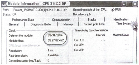 چک کردن مقادیر تنظیم شده برای CPU نمایندگی زیمنس 3